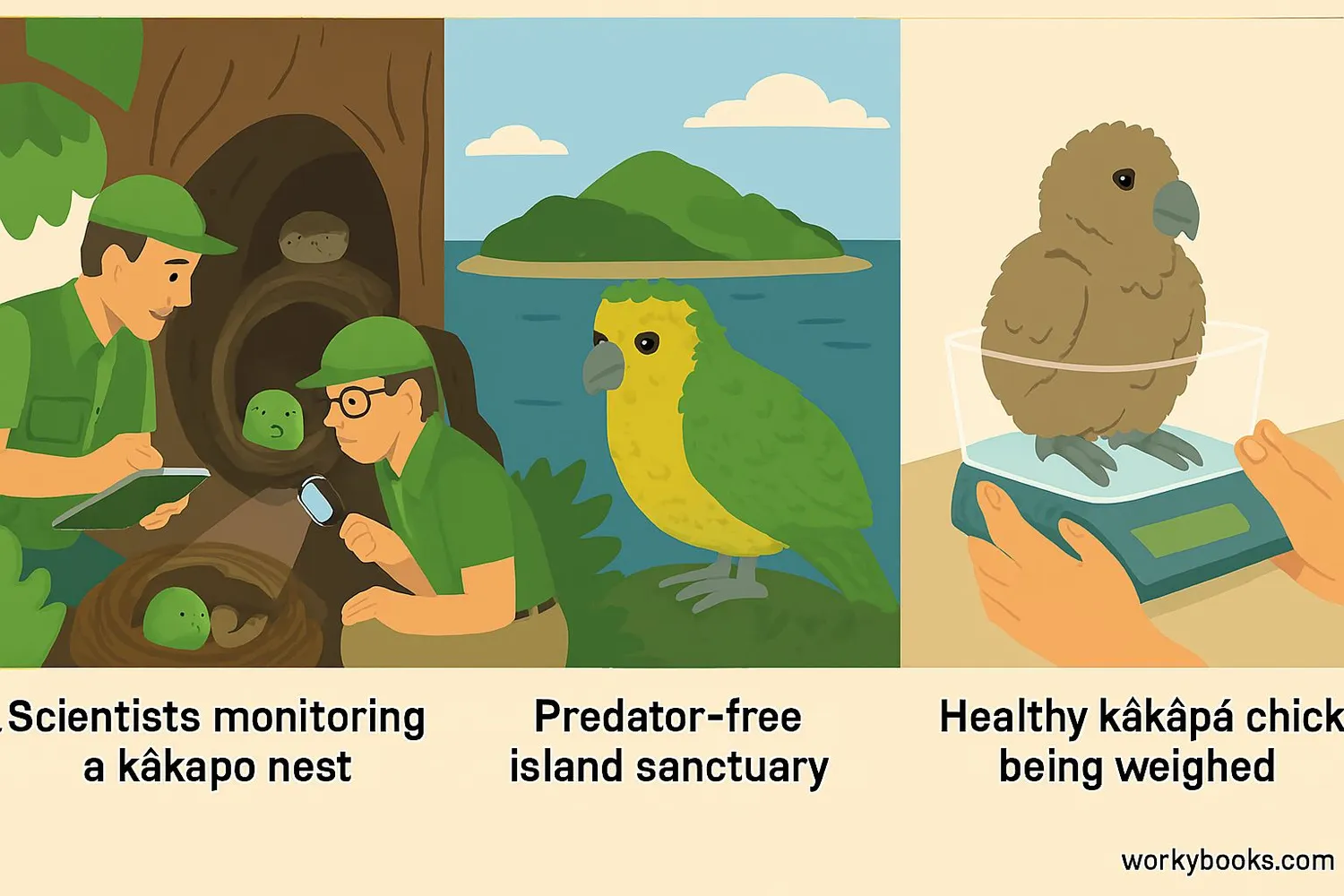 Illustration showing conservation efforts