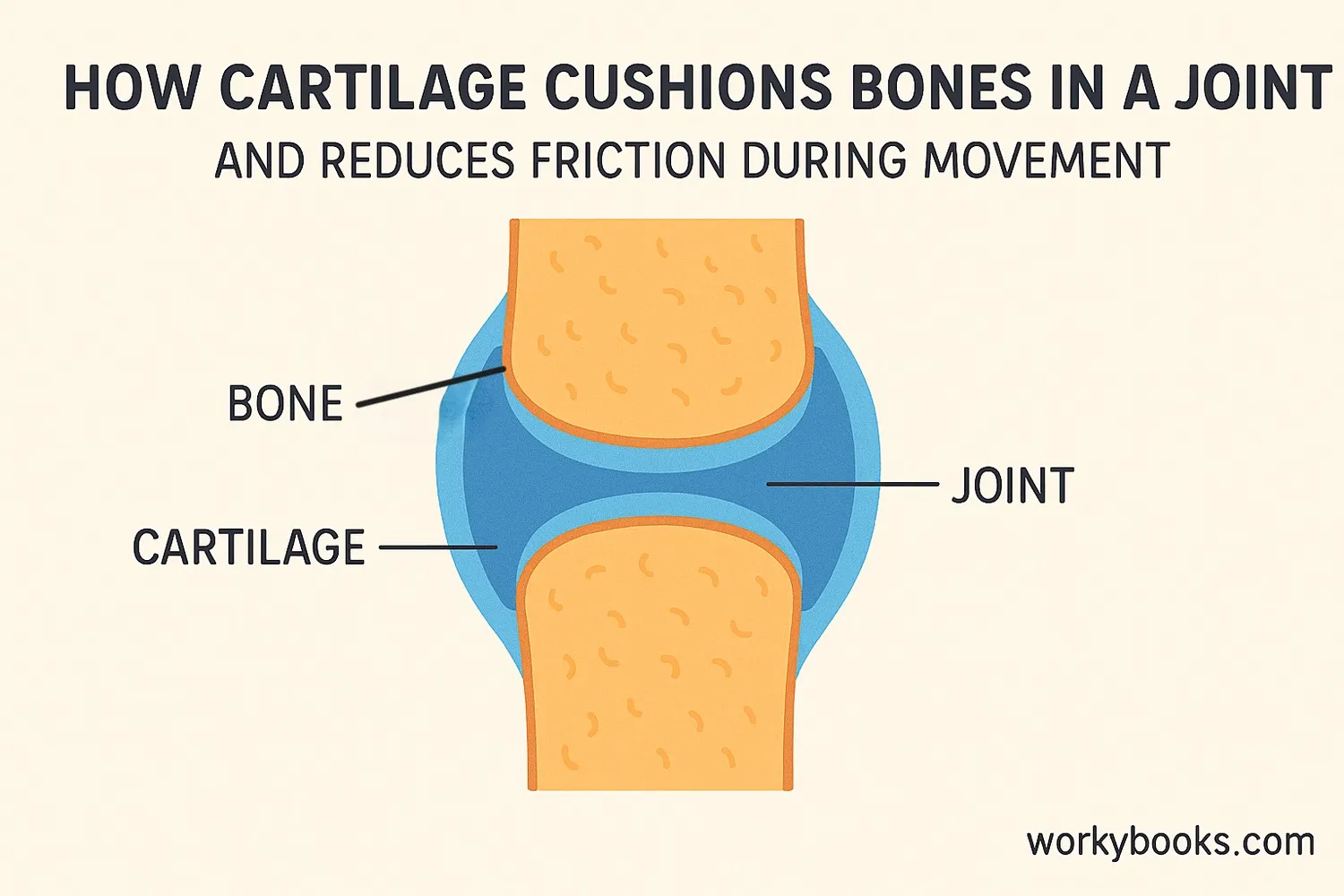 How cartilage cushions joints during movement