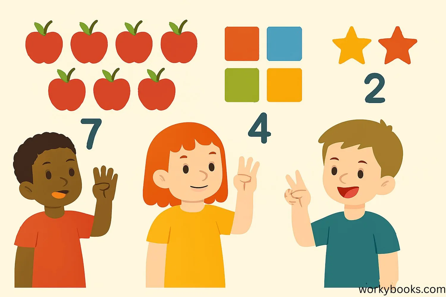 Children counting objects