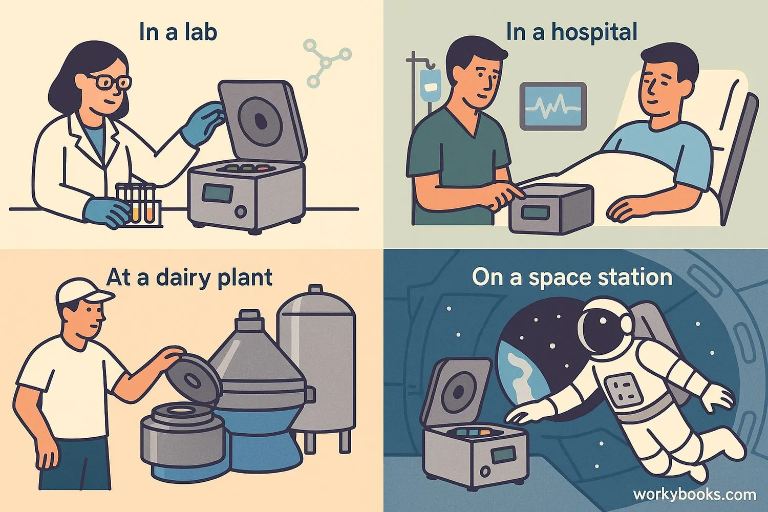 Centrifuge applications in different fields