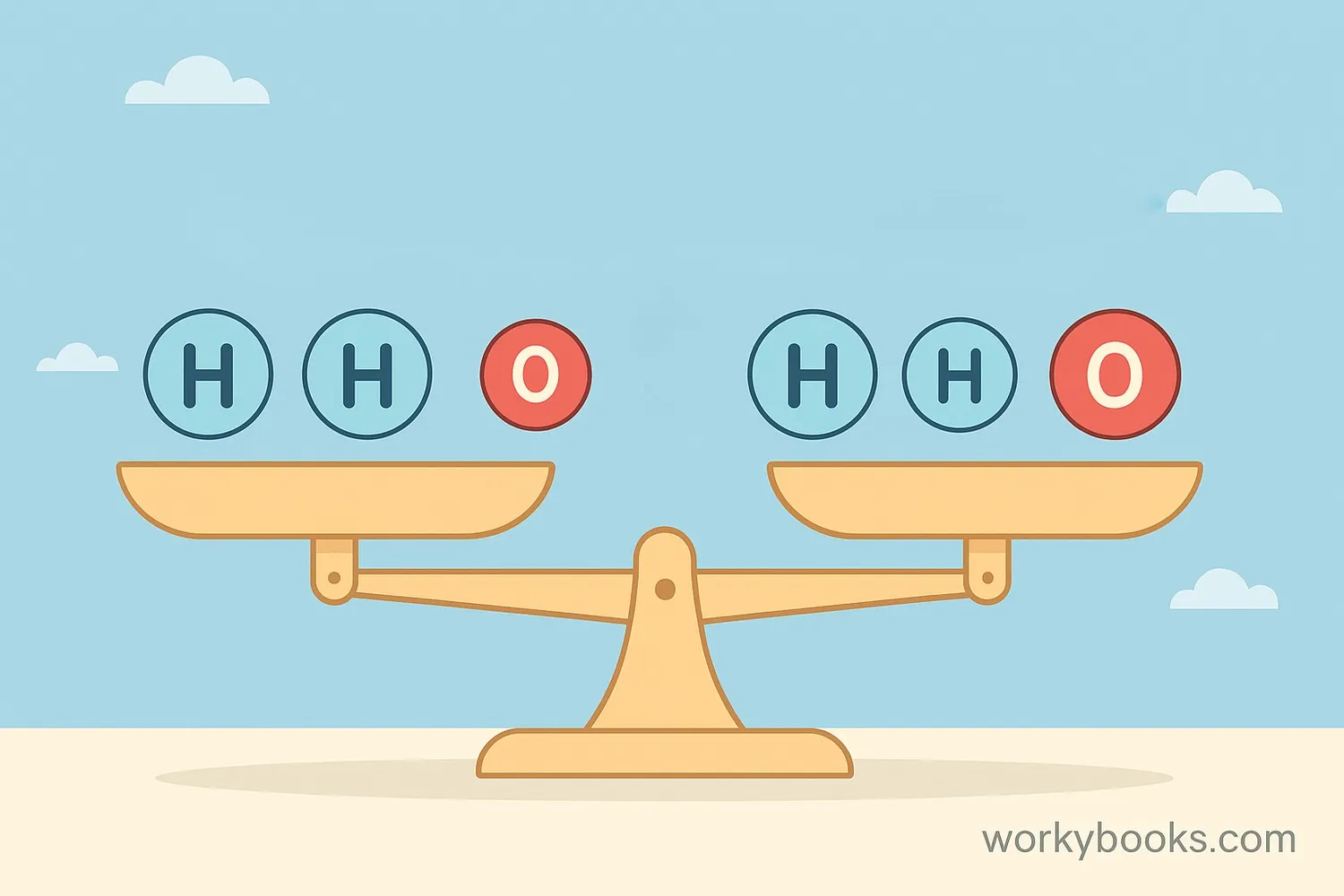 Balancing atoms on both sides of the equation