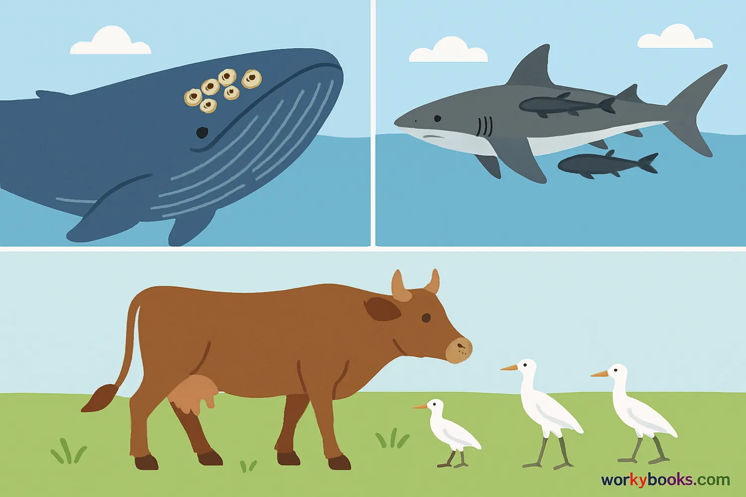 Examples of commensalism relationships