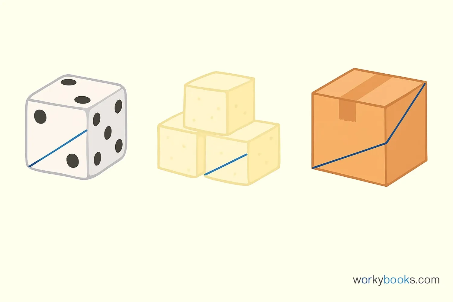 Everyday cube-shaped objects