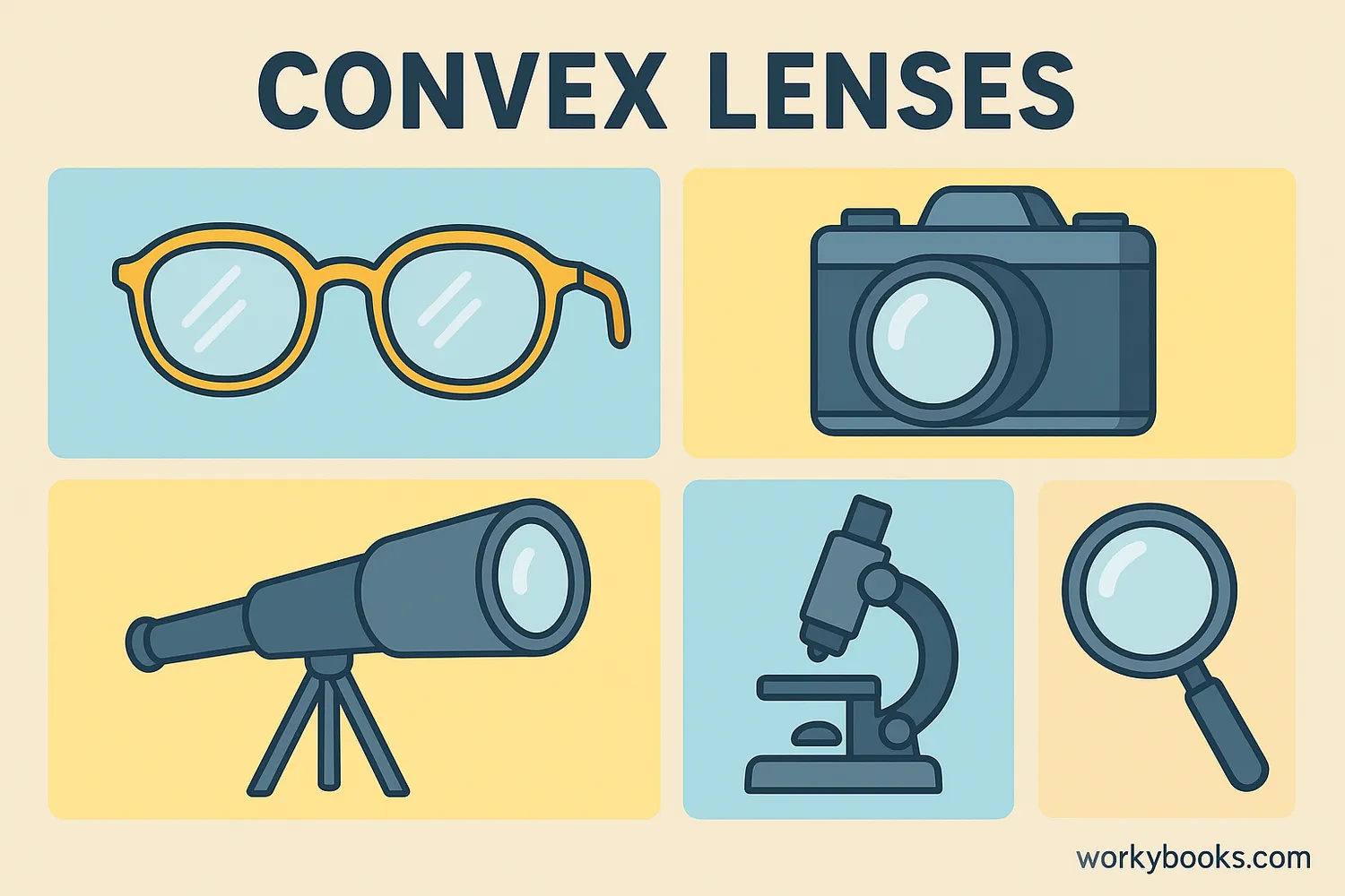Convex lenses in everyday objects