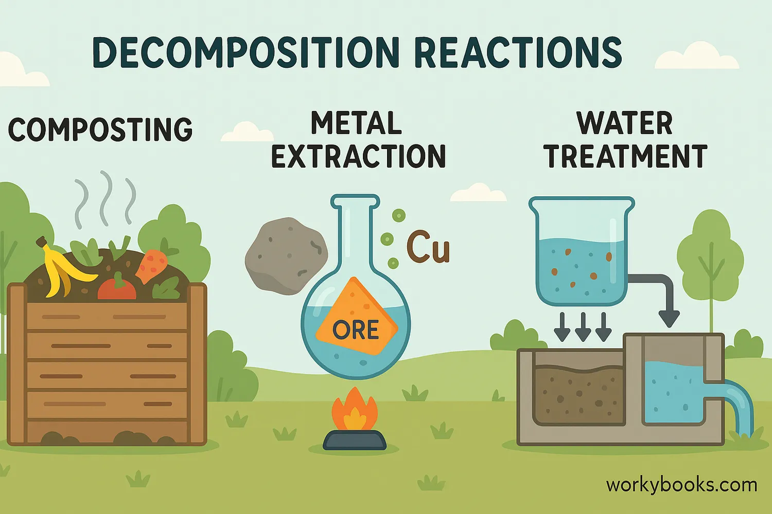 Importance of decomposition in nature and technology