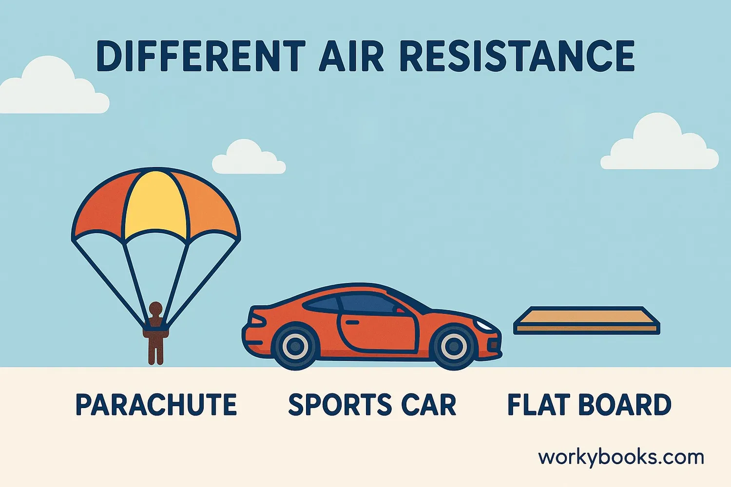 Different factors affect air resistance