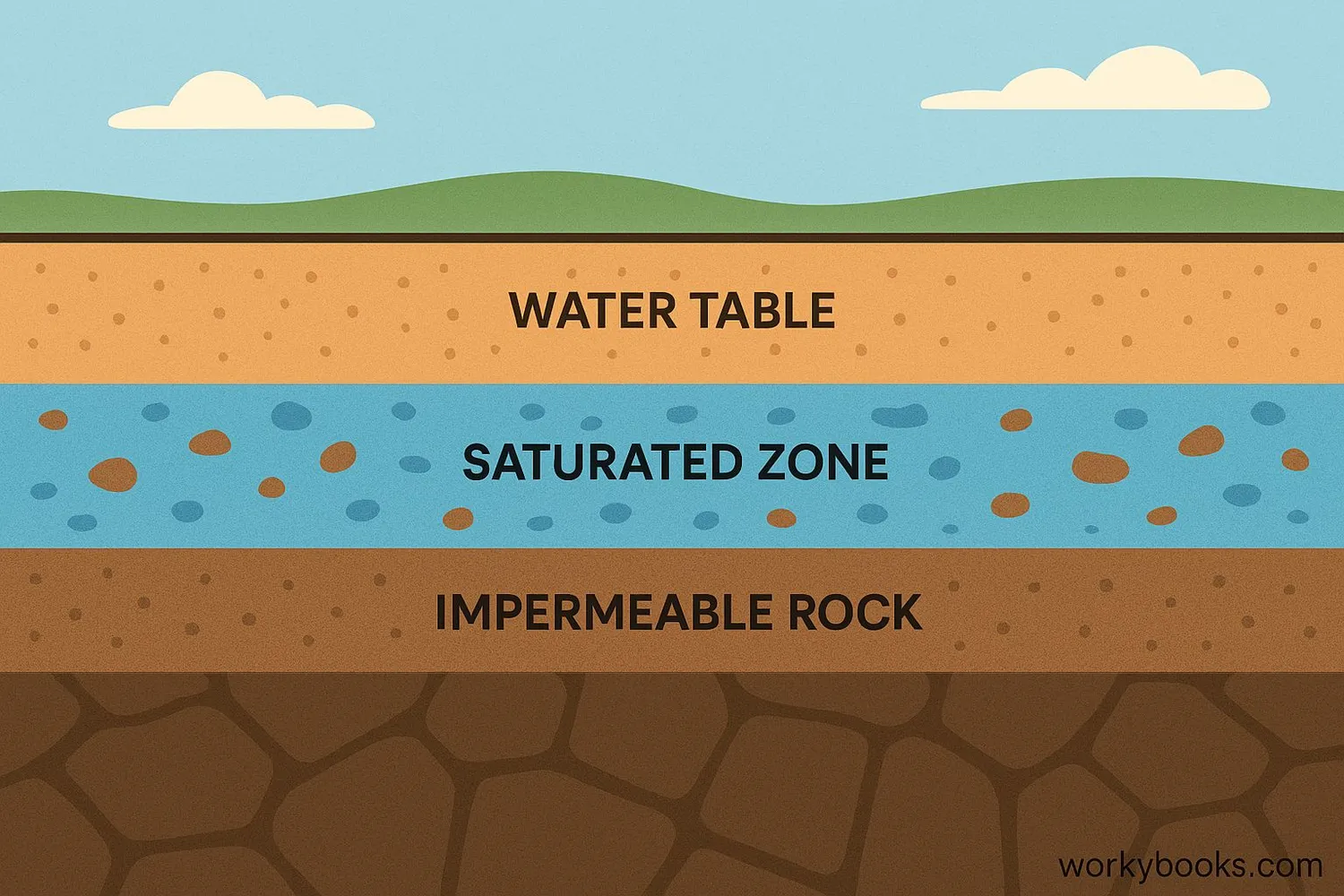 Visual representation of an aquifer
