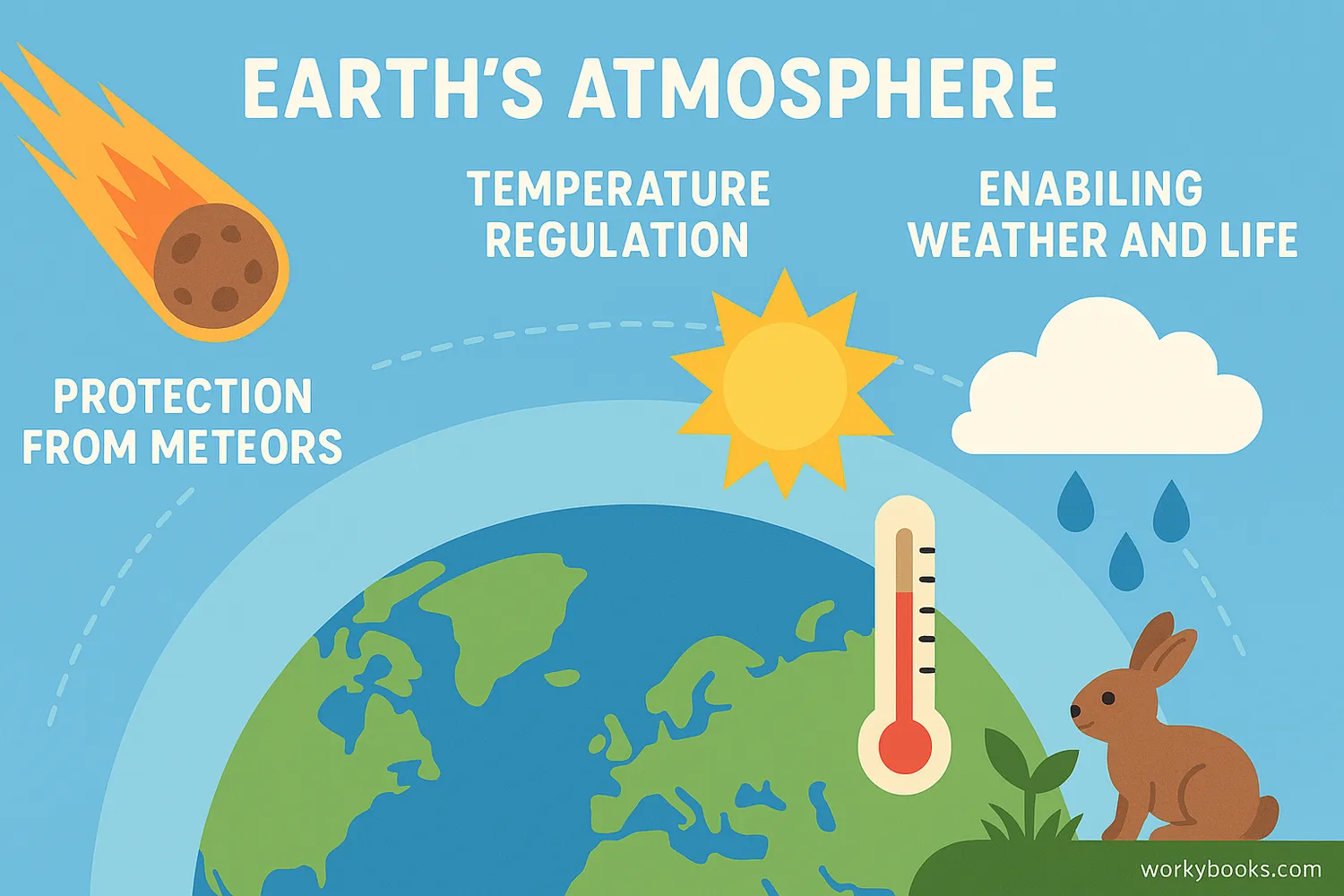 The atmosphere provides many essential services that make life on Earth possible