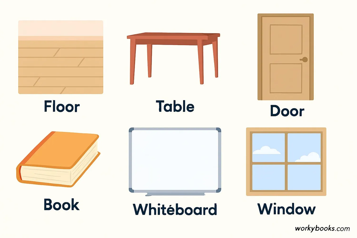 Everyday objects with flat surfaces