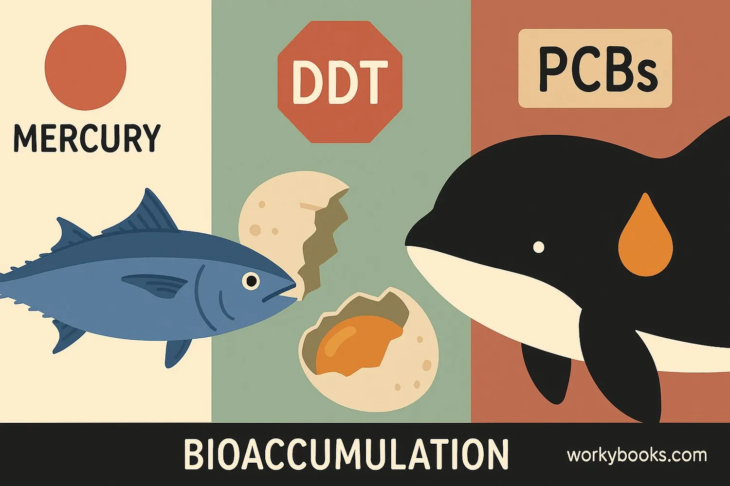 Examples of bioaccumulation in different species