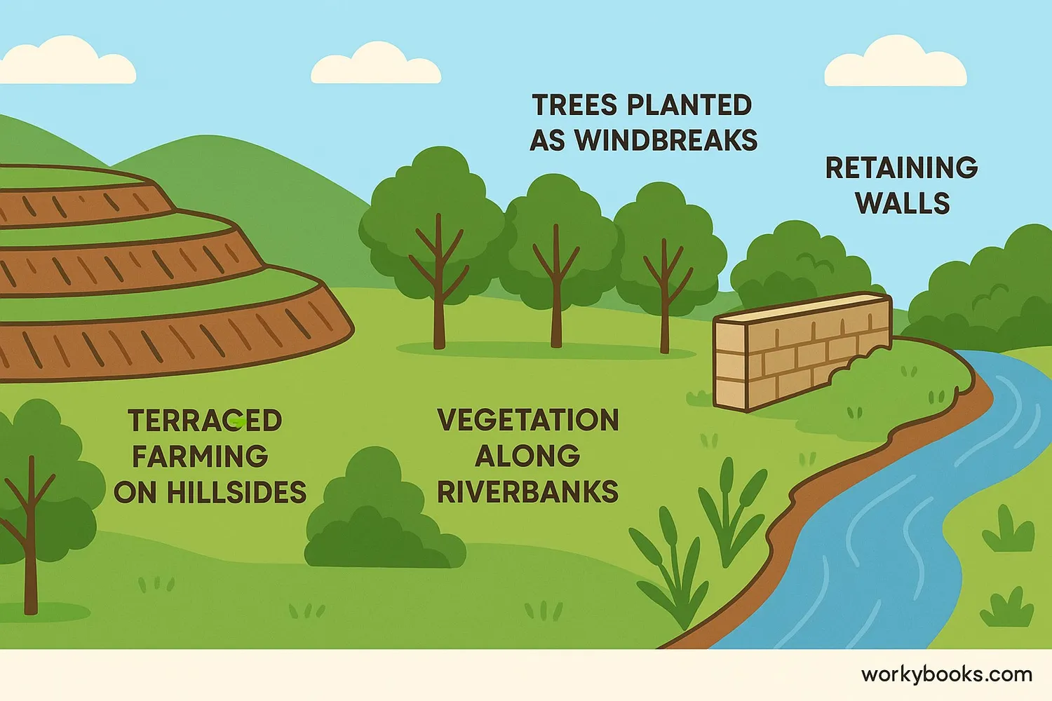 Methods to control and prevent erosion