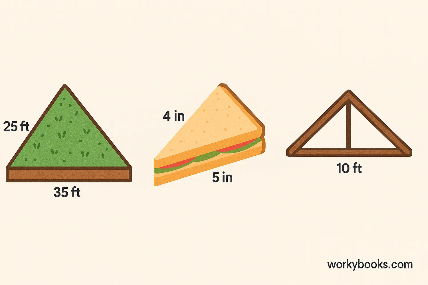 Triangular objects in everyday life