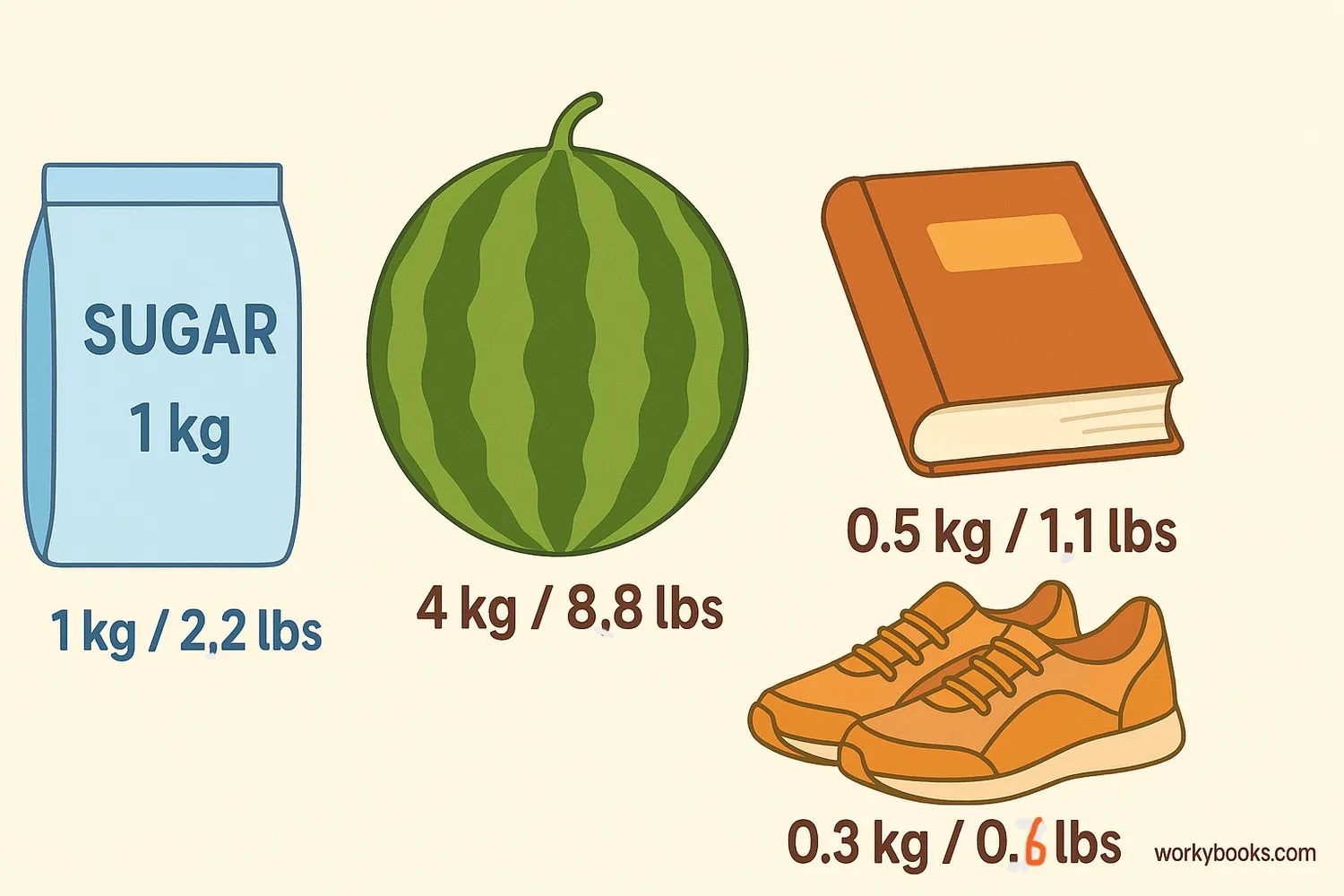 Common objects measured in both systems