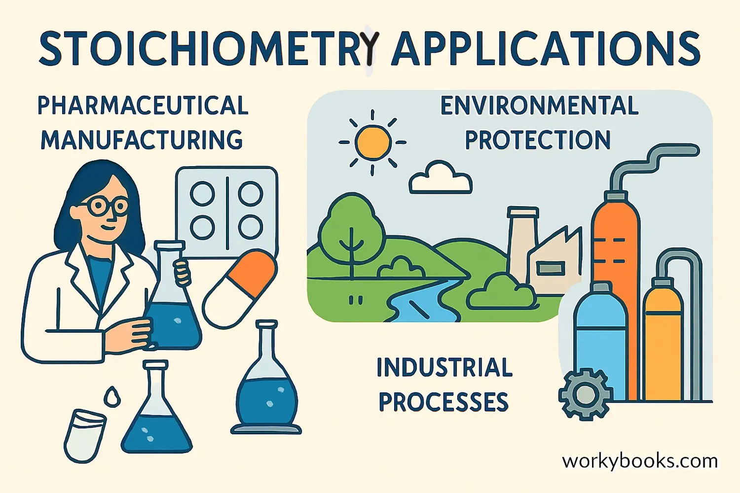 Stoichiometry has many real-world applications