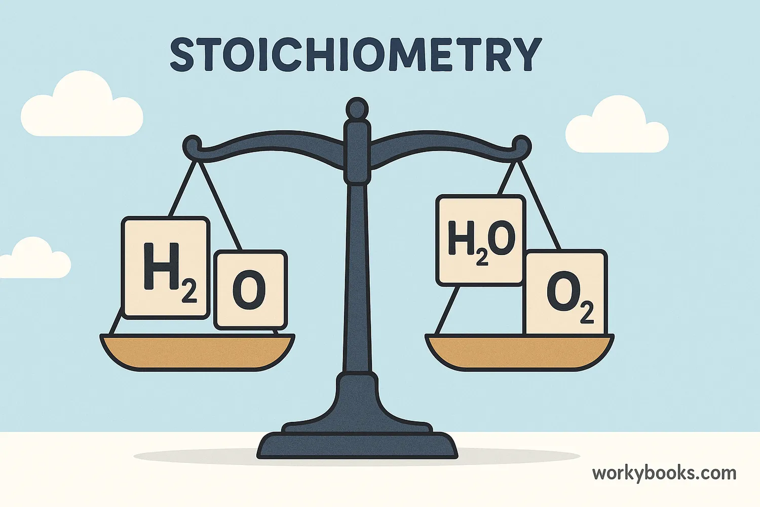 Stoichiometry helps balance chemical reactions like a scale