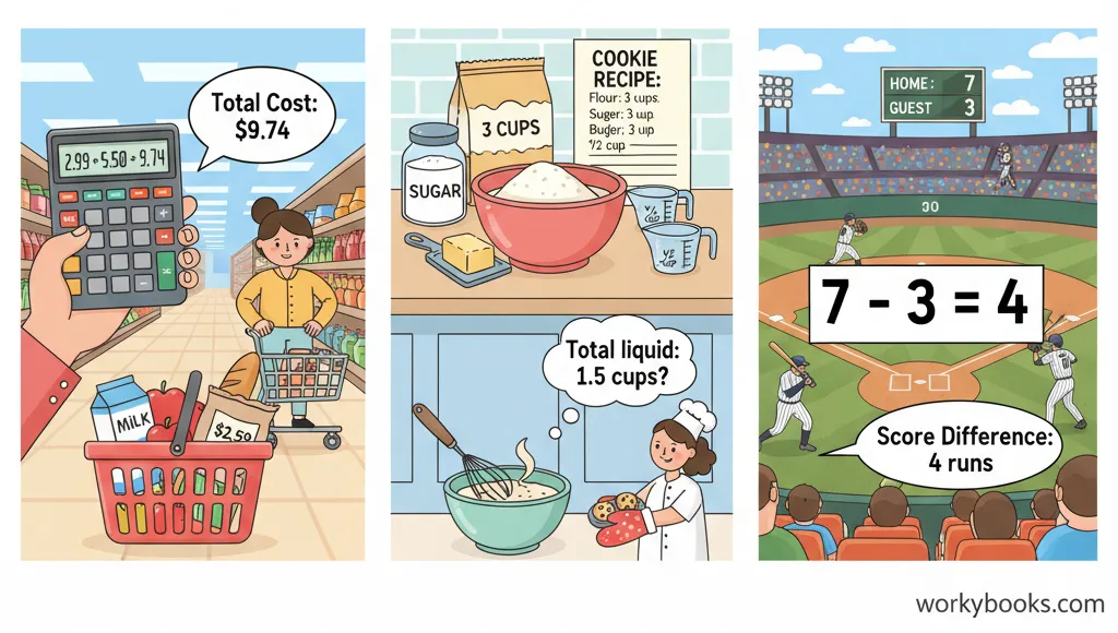Various examples of numerical expressions in different contexts