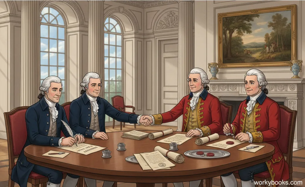 Diplomats signing the Treaty of Ghent