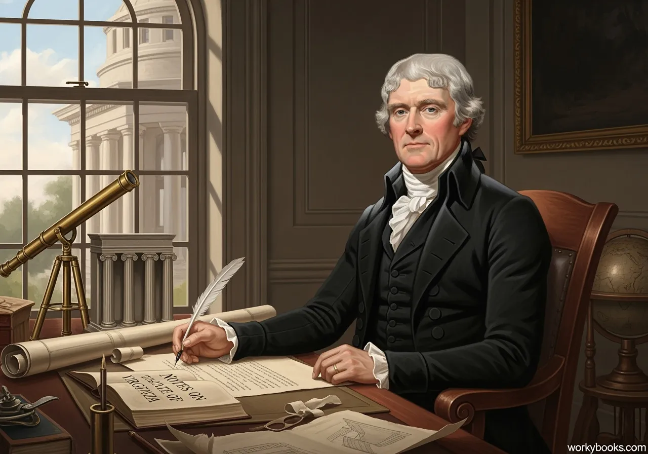 Portrait of Thomas Jefferson, third President of the United States