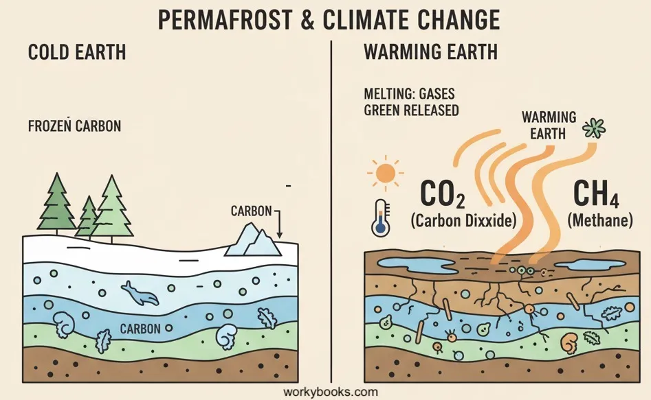 Permafrost-climate change
