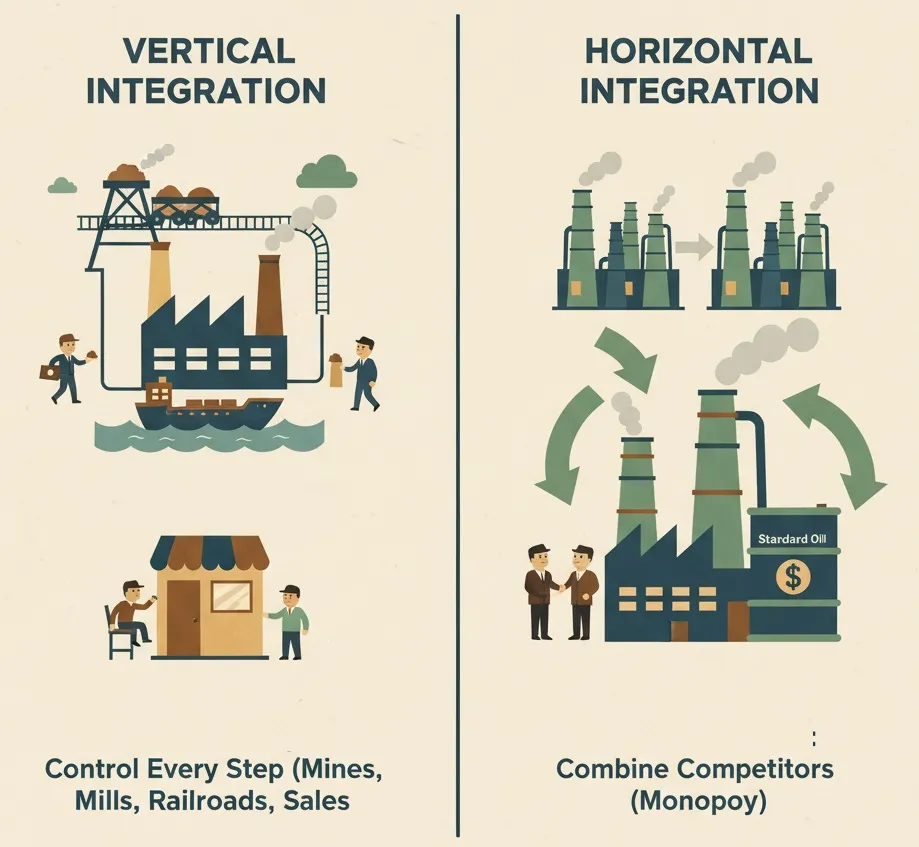 Vertical and Horizontal Integration Business
