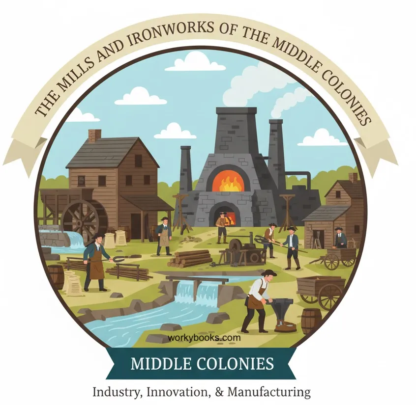 Mills-Ironworks-Middle-Colonies