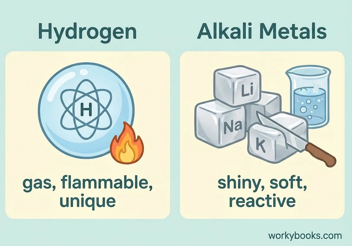 Hydrogen-Alkali-Metals
