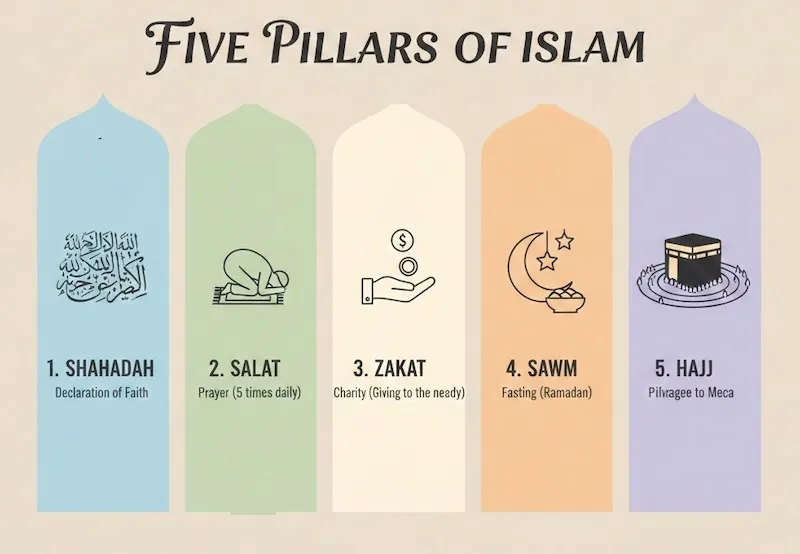 Five-pillar-Islam