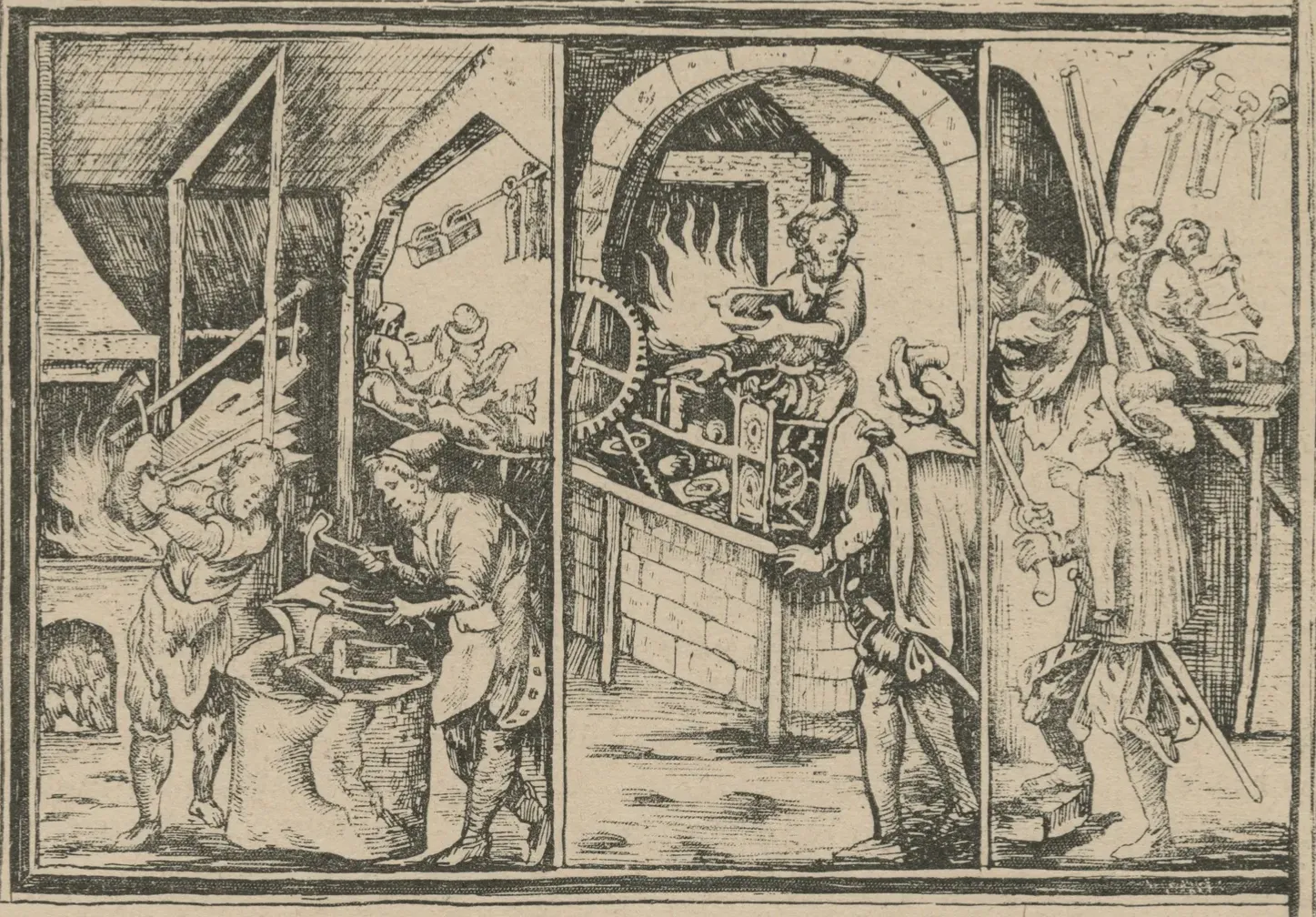 Cech ślusarski - Inicyał z przywileju cechowego (59018)