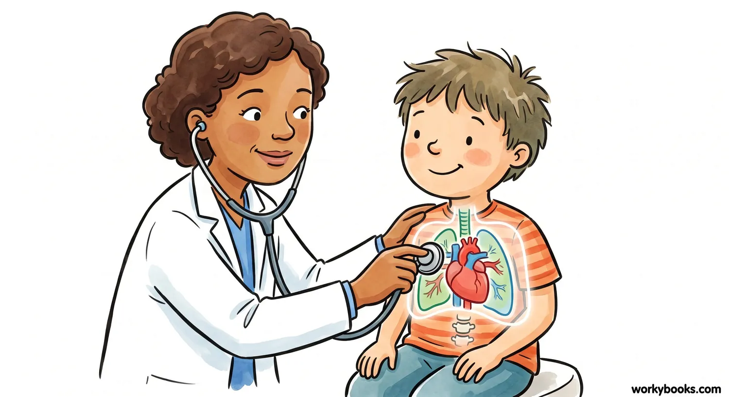 Illustration showing how understanding anatomy helps doctors diagnose and treat patients