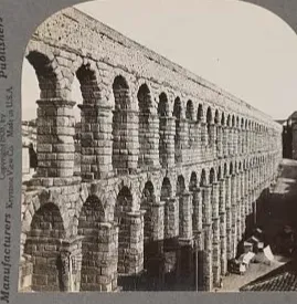 The old Roman aqueduct, Segovia, Spain