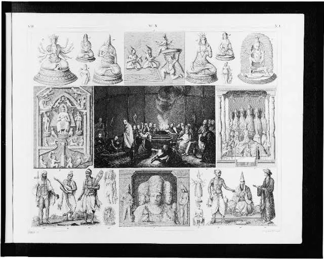 [Images of Hinduism and Buddhism]