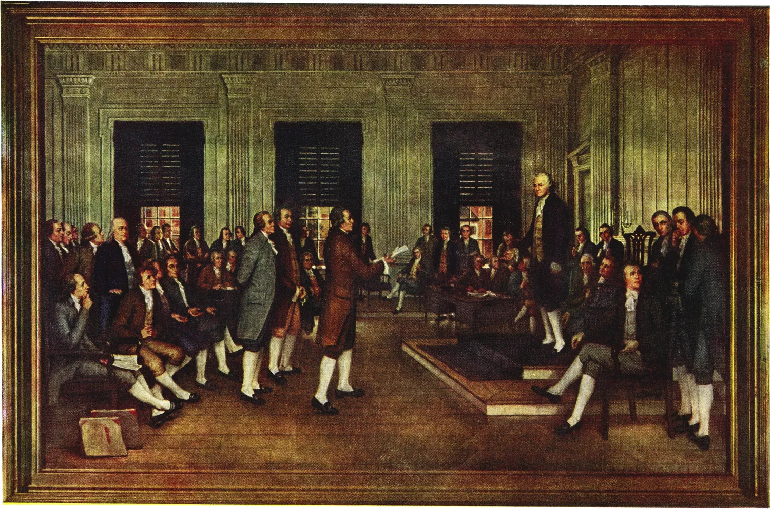 'The Adoption of the U.S. Constitution in Congress at Independence Hall, Philadelphia, Sept. 17, 1787' (1935), by John H. Froehlich