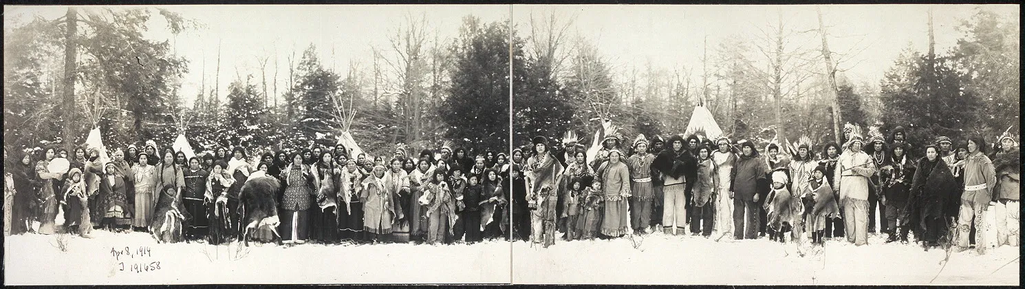 1914 Panoramic View of Iroquois