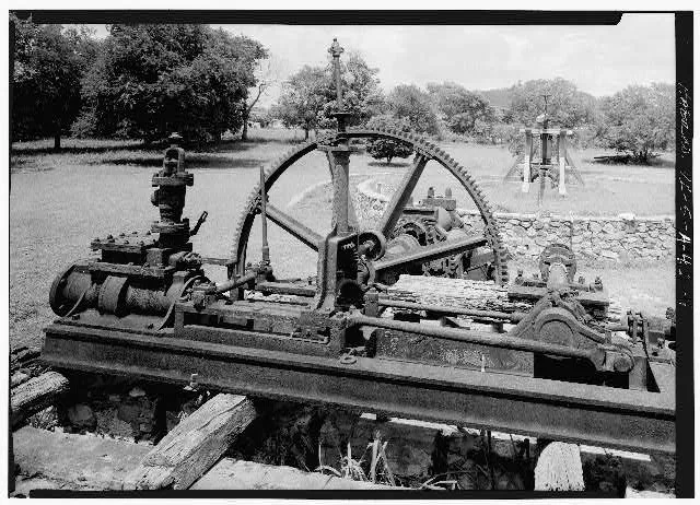 4. GENERAL VIEW OF STEAM ENGINE - Estate Whim, Horizontal Steam Engine, Frederiksted vicinity, Frederiksted, St. Croix, VI