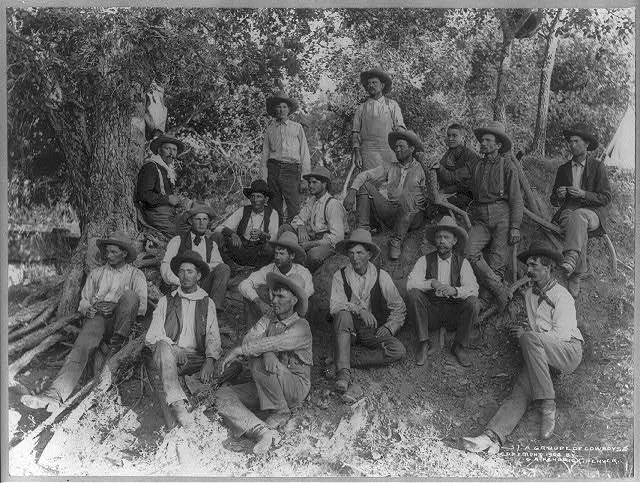 A group of cowboys