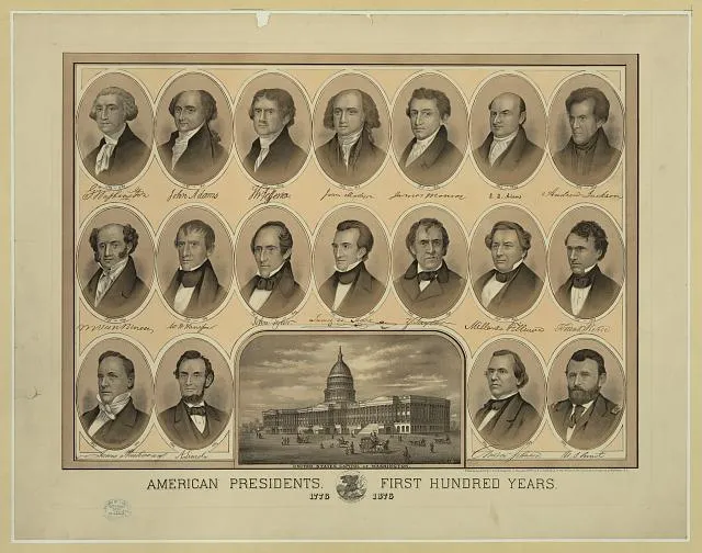 American presidents - first hundred years - 1776 1876