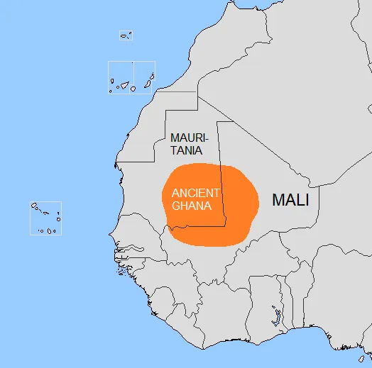 Ancient Ghana map