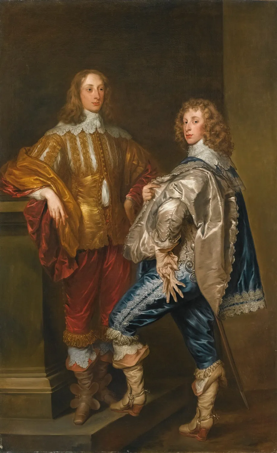 Anthony van Dyck after - Double portrait of Lord John Stewart (1621-1644) en Lord Bernard Stewart, later Earl of Lichfield (1623-1645) 752L12034 6DFBF