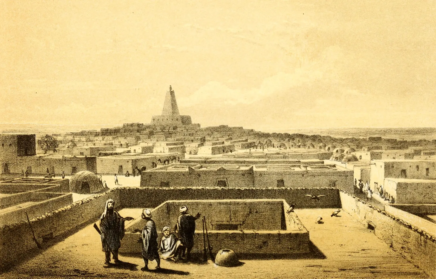 Barth 1858 Timbuktu from terrace