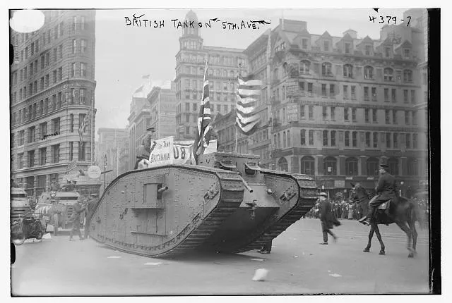 British tank on 5th Ave.