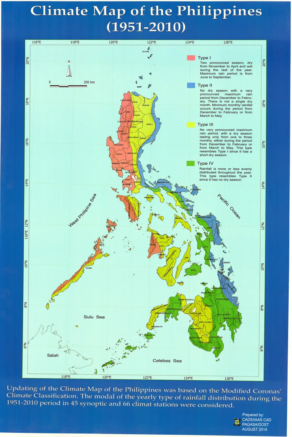 Climate Map of the Philippines (1951-2010)