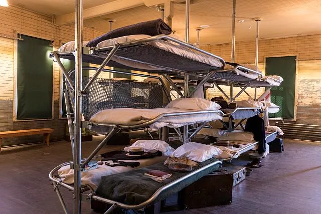 Dormitory at Angel Island Immigration Station on Angel Island in San Francisco Bay, California