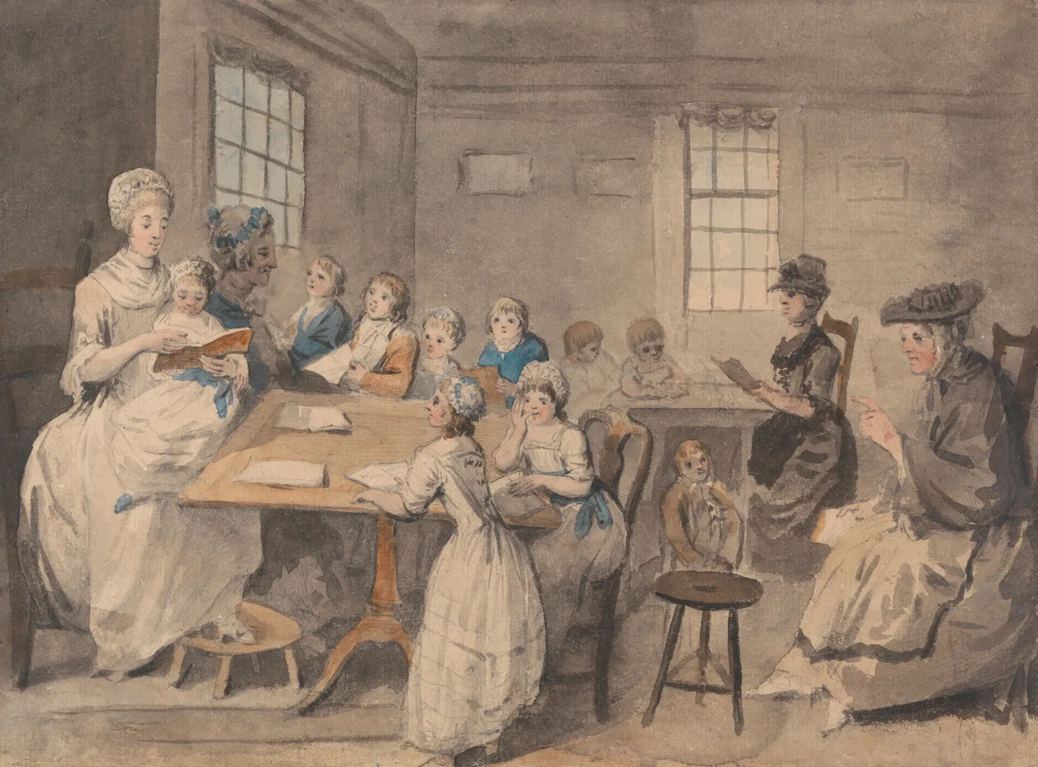 Elias Martin - Reading Lesson at a Dame School