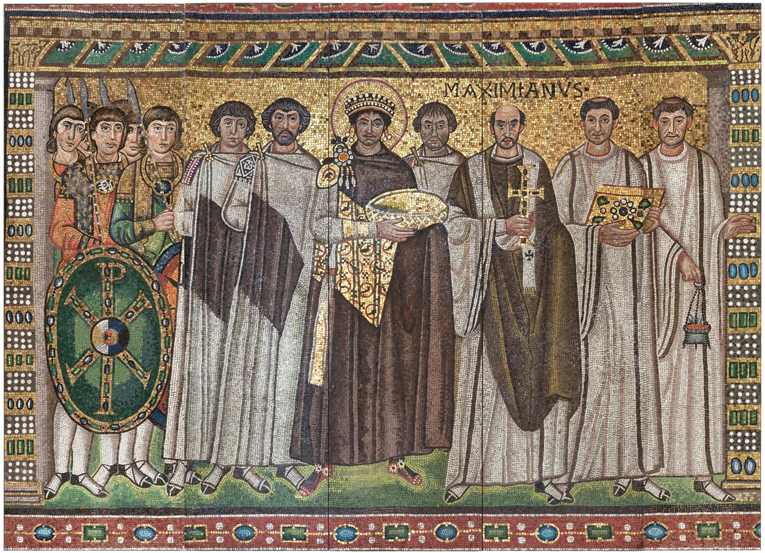 Emperor Justinian and Members of His Court MET LC 25 100 1a-e s01