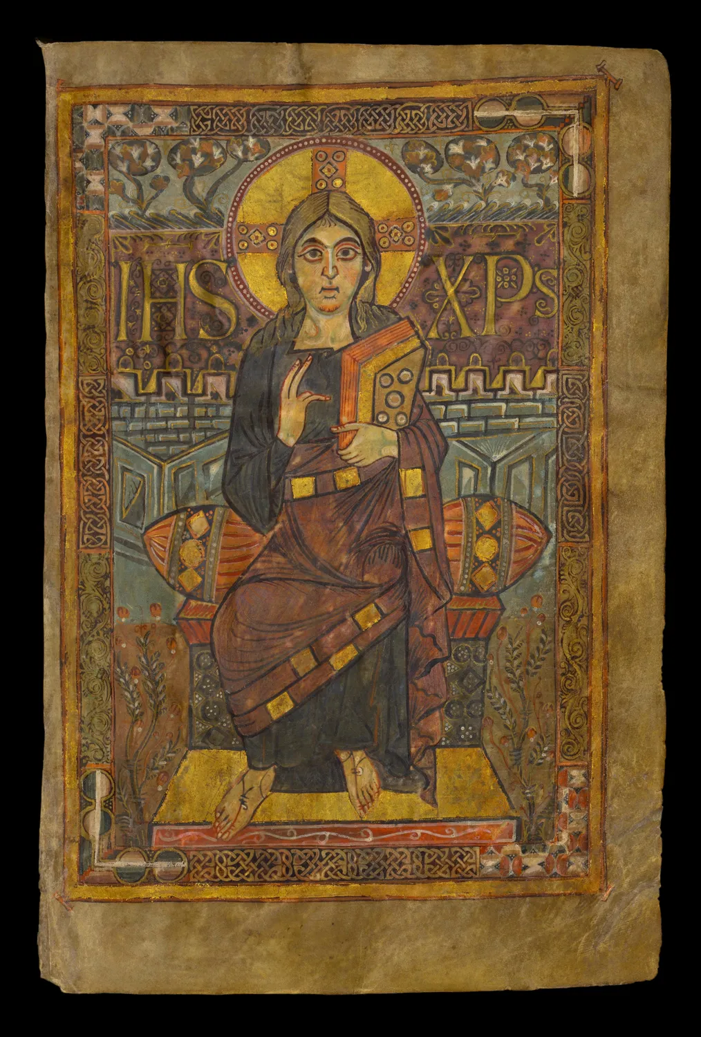 Evangeliarium - évangéliaire dit de Charlemagne ou de Godescalc - Jésus-Christ - BNF Gallica