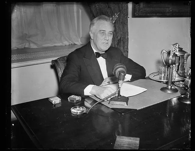 FDR [Franklin Delano Roosevelt]- radio broadcast