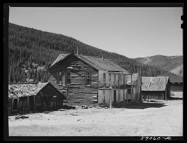 Ghost mining town coming to life because of defense mining boom. Montezuma, Colorado