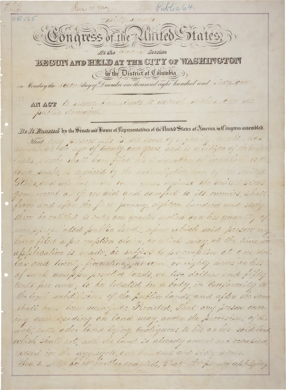 Homestead Act (1862) - first page.jpg
