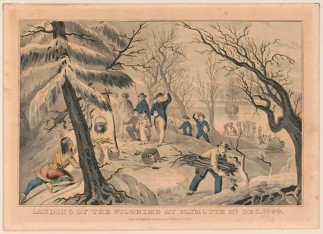 Landing of the Pilgrims at Plymouth 11th Dec. 1620