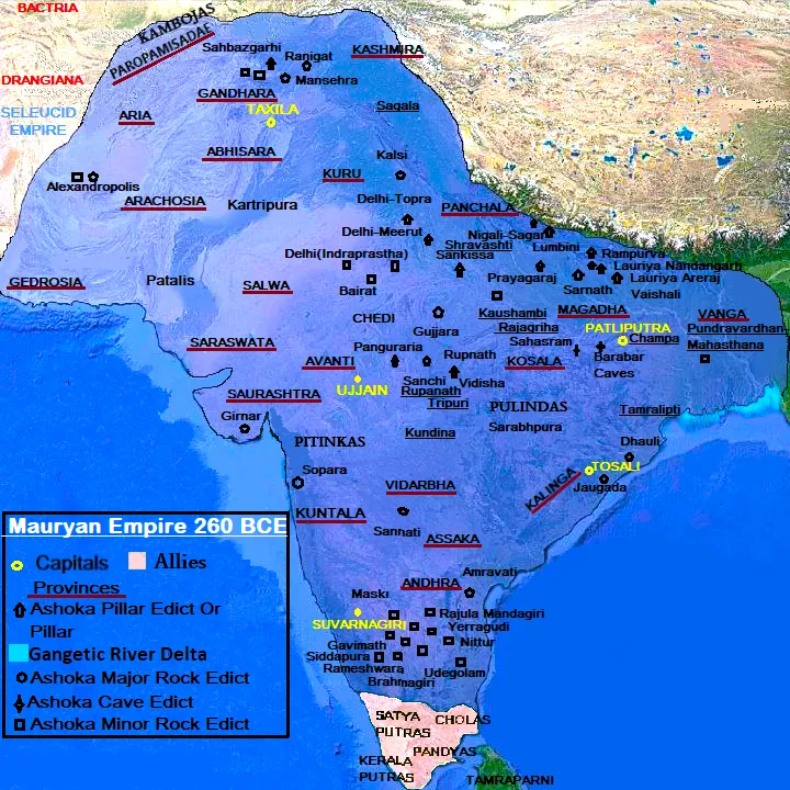 Maurya Empire c.260 BCE